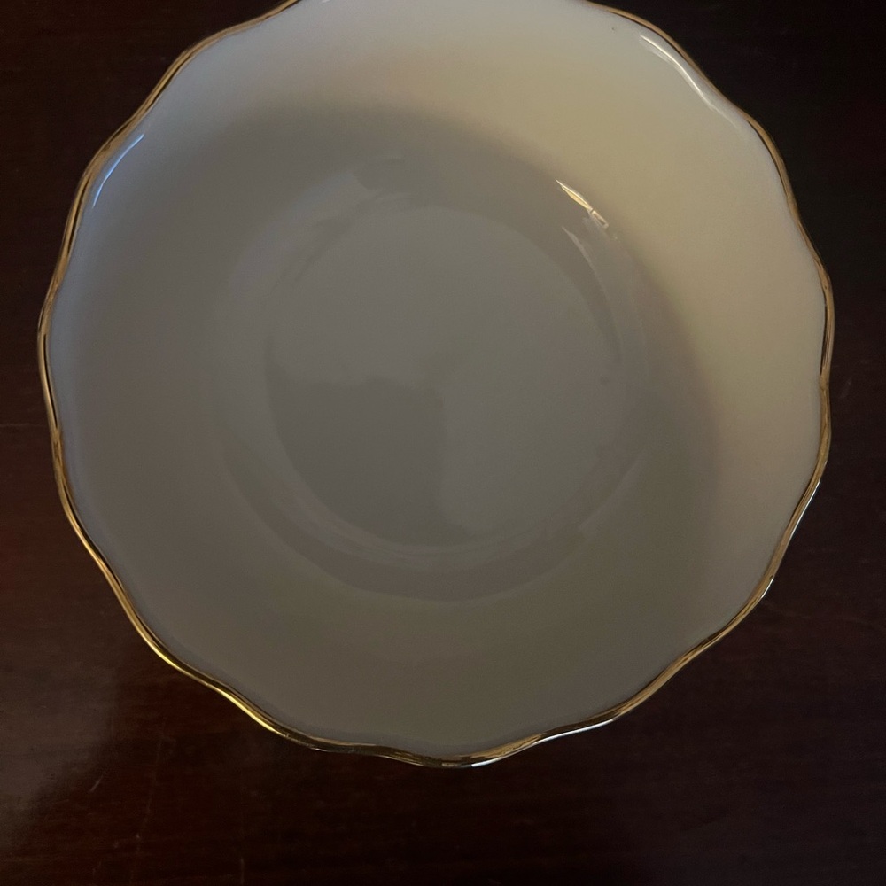 Lenox Cream Bowl with Gold Trim
